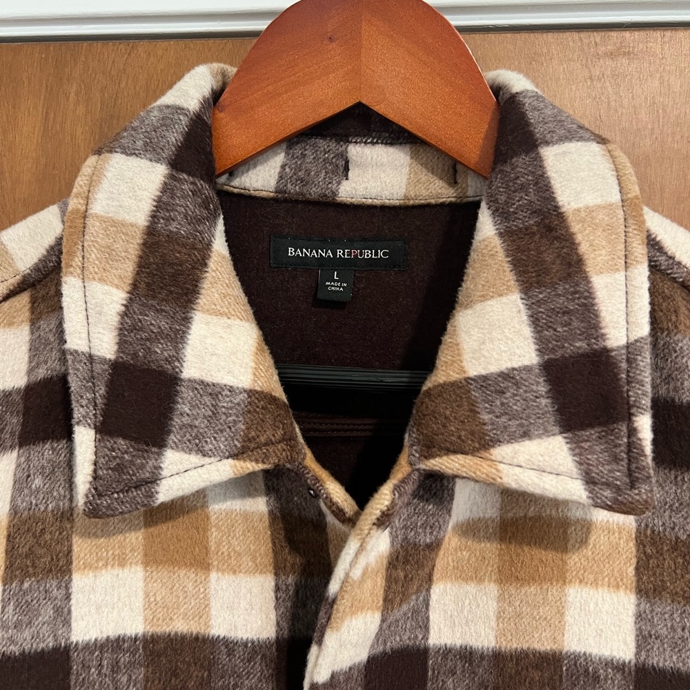 Banana Republic Wexford Shirt Jacket Sz Large